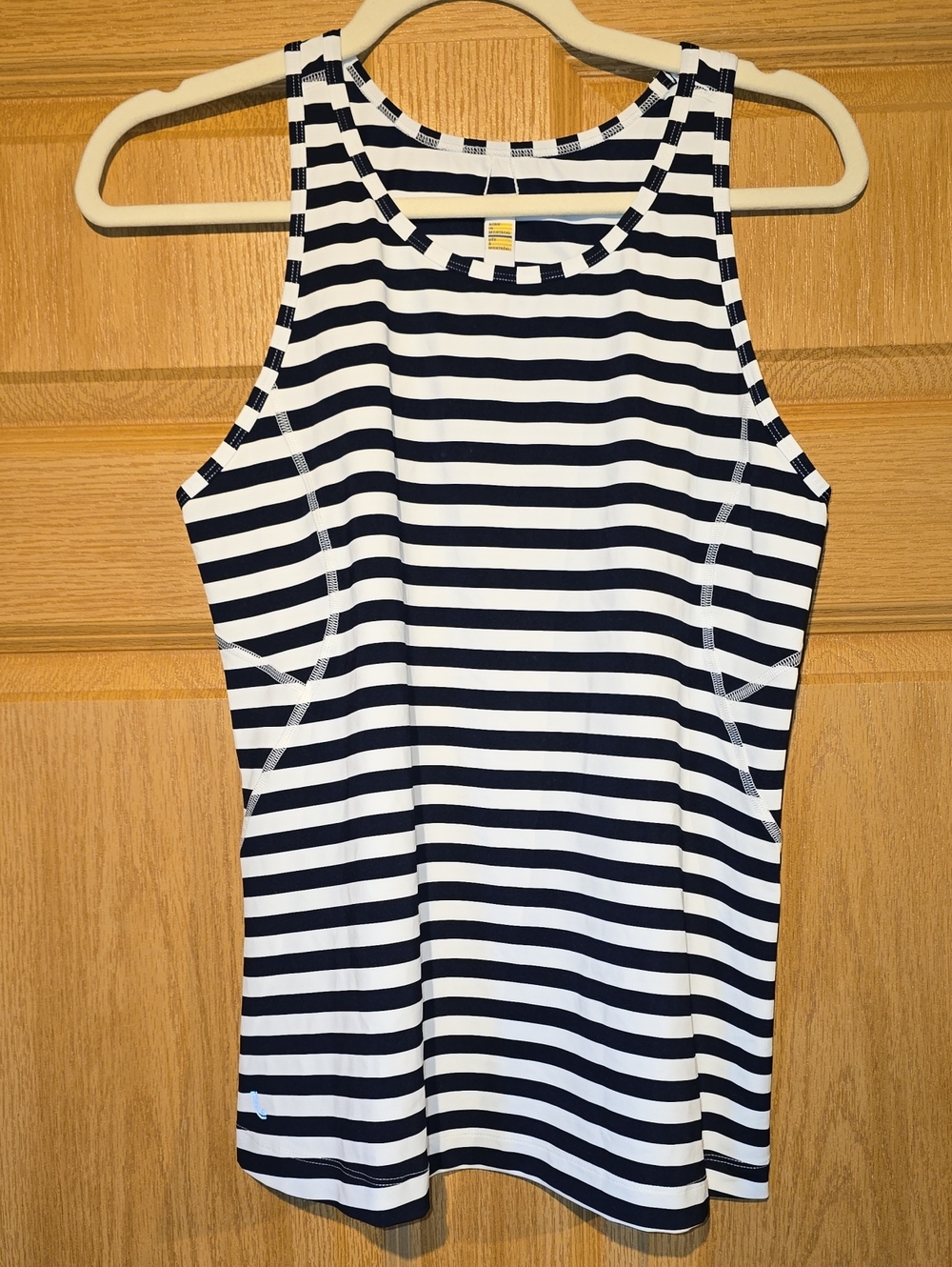 Lole Blue and White Striped Tank Top